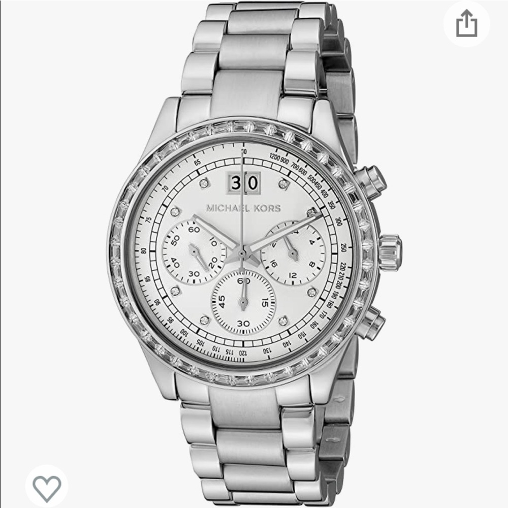 Michael Kors Women's MK6186 - Brinkley Silver Watch
